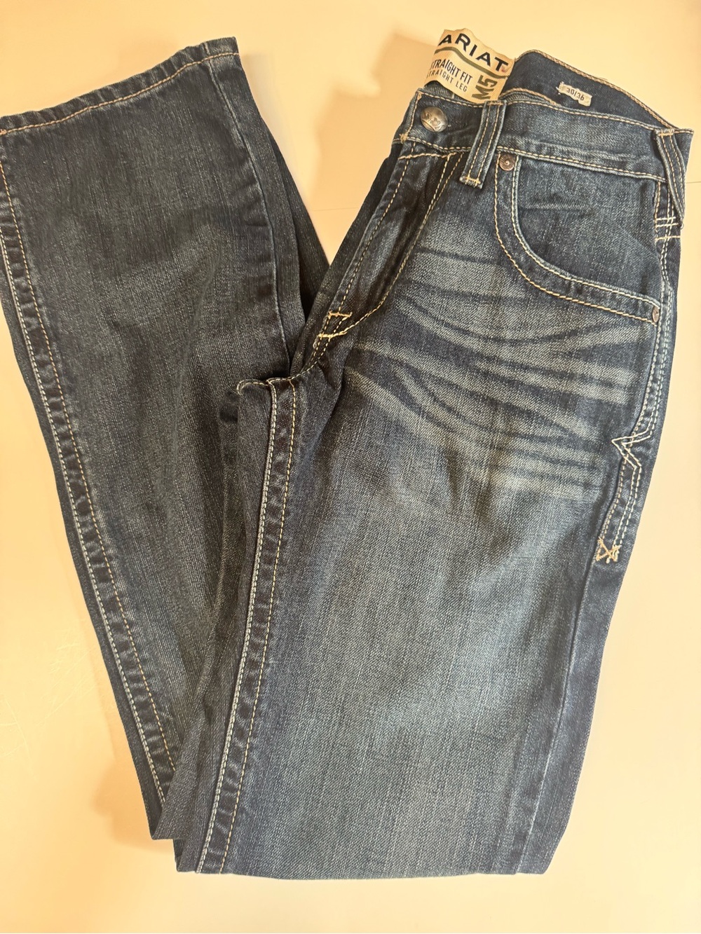 NWT! Ariat M5 Jeans Men’s 30x36  Med Wash Straight Fit Straight Leg Denim Work